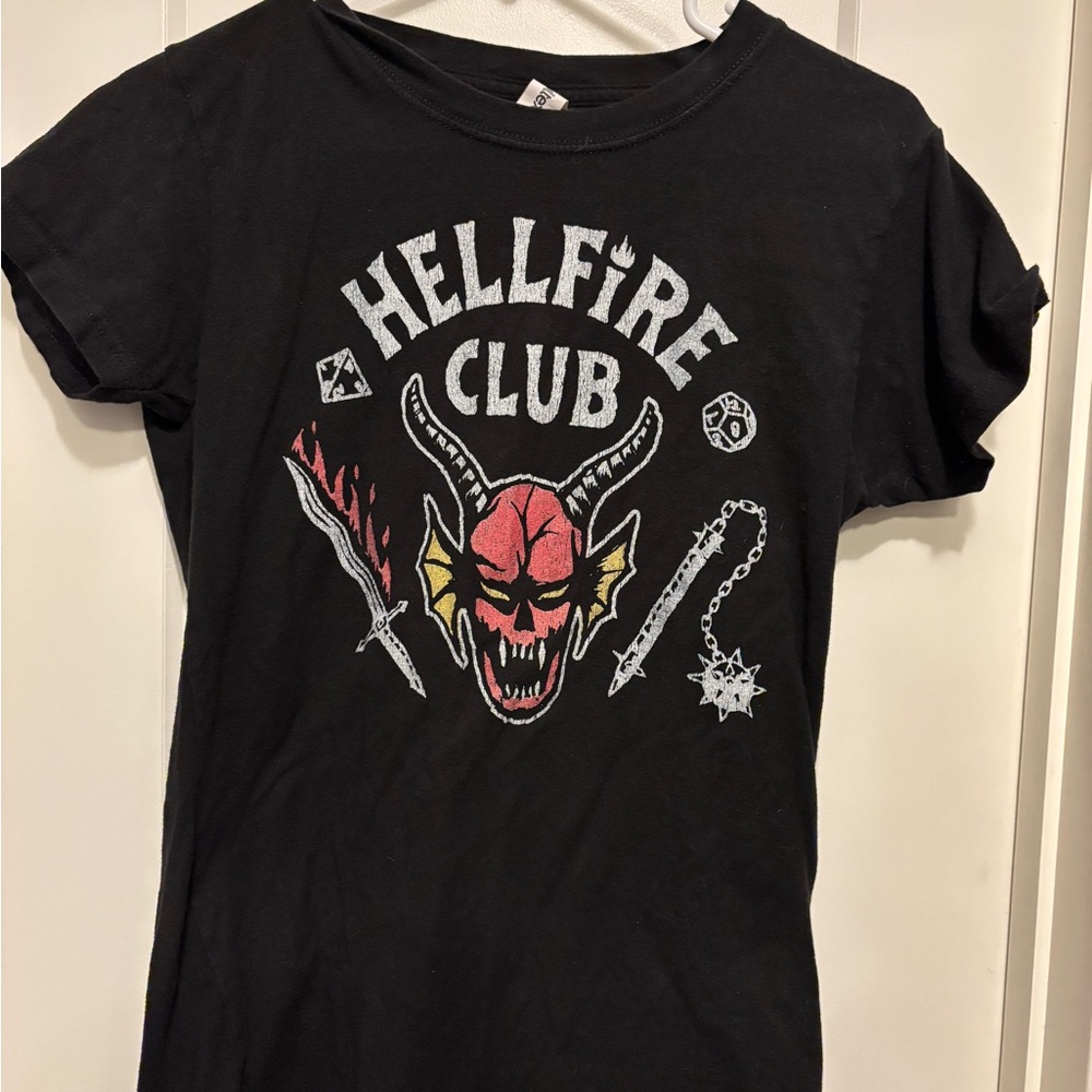 Black and Red Hellfire Club Short Sleeve Tee